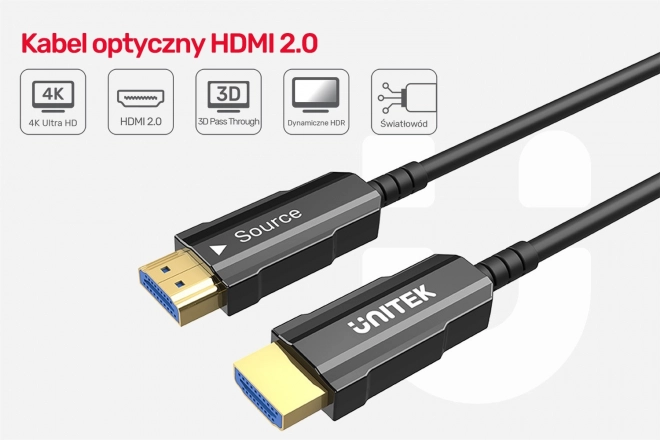 Cablu Optyc HDMI 2.0 25m AOC 4K60Hz