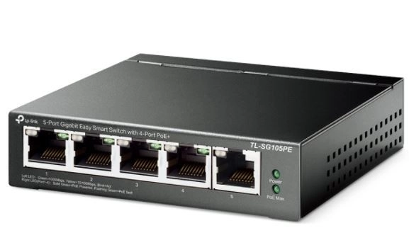 Prizații inteligent cu 5 porturi Gigabit cu suport PoE+