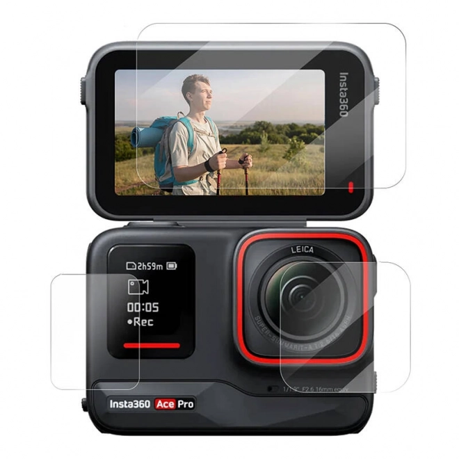 Folie din sticlă temperată Telesin pentru Insta360 Ace Pro