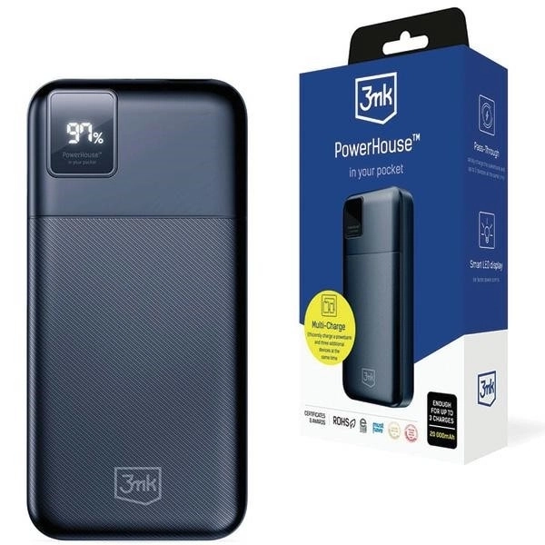 Powerbank 20000mAh Multi-încărcare QC+PD 3MK