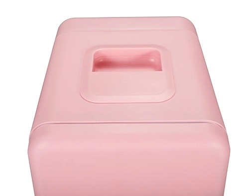 Mini frigider portabil 4L roz