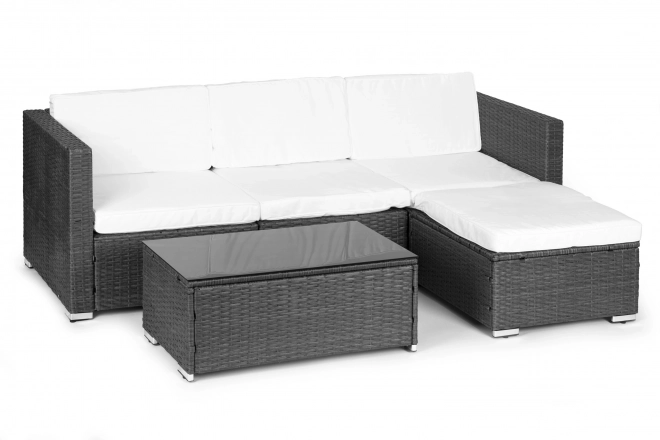 Set de canapea și masă modulară din ratan gri MultiGarden