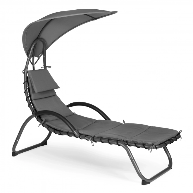 Şezlong de grădină cu cort mare oval ModernHome