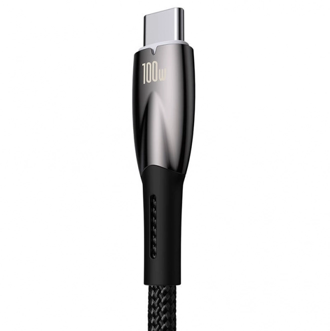 Cablu USB-C Baseus Glimmer 100W negru