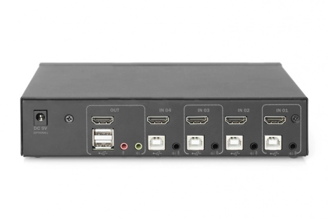 Przełączator KVM HDMI, 4 porturi, 4K