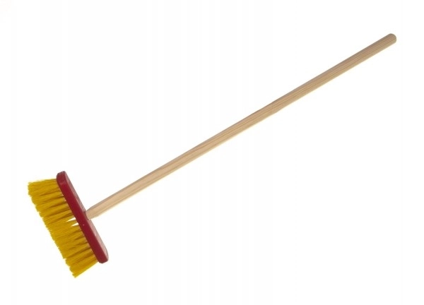 Mătură roșie cu mâner de lemn 80cm unealtă