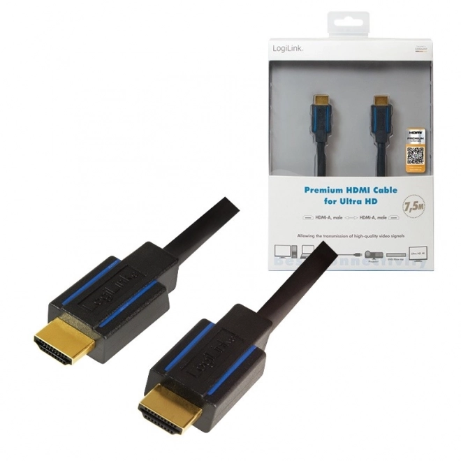Cablu HDMI Ultra HD 7.5m Premium