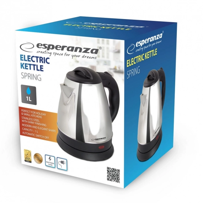 Cana electrică din oțel inoxidabil Spring 1.0L