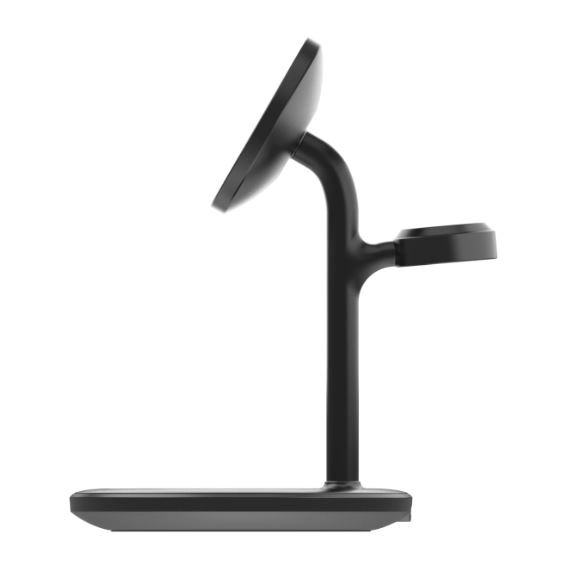 Încărcător inductiv 3 în 1 MagSafe magnetic negru