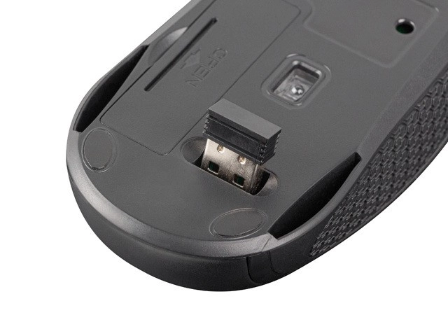 Set 2 în 1 Natec Squid tastatură și mouse wireless optică neagră