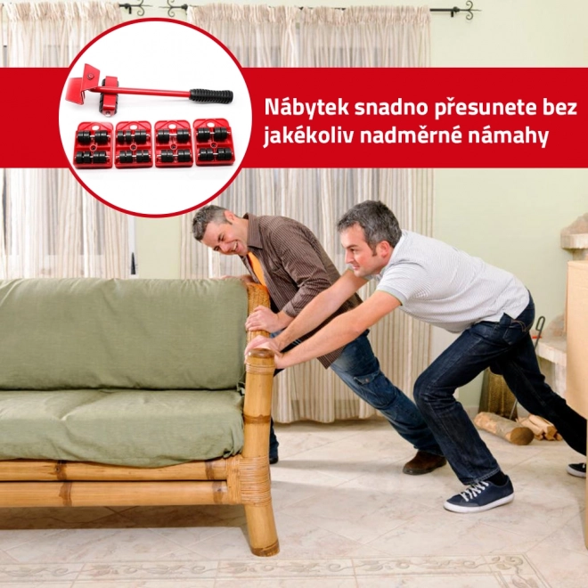 Set pentru mutarea mobilierului – Roșu