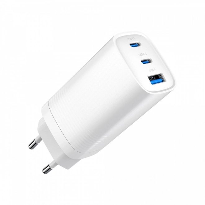 Încărcător rapid cu tehnologie GaN 65W Alb