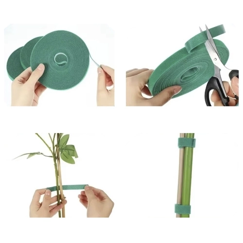 Bandă textilă verde Gardlov cu cârlig și buclă 5m