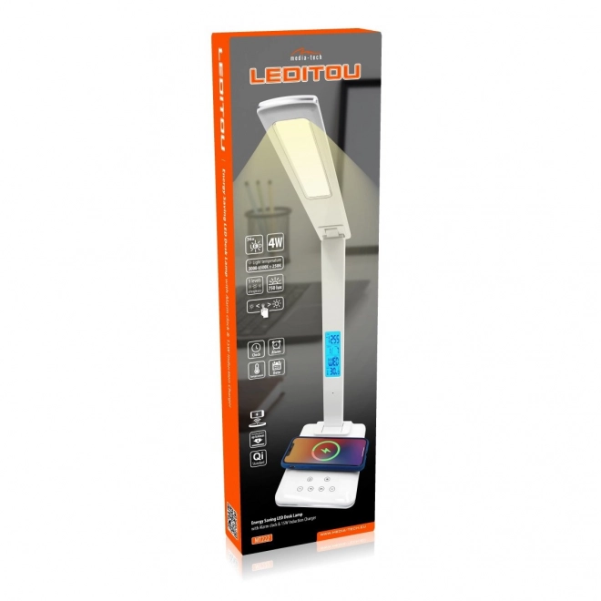Lampa de birou LED cu încărcare wireless