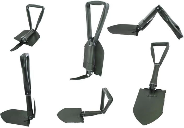 3 în 1: lopată, târnăcop și fierăstrău
