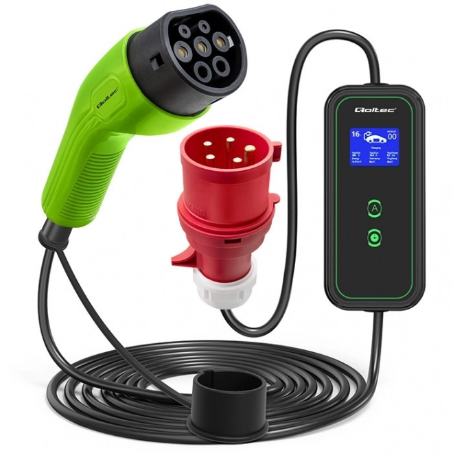 Încărcător auto electric mobil Qoltec cu afișaj LCD
