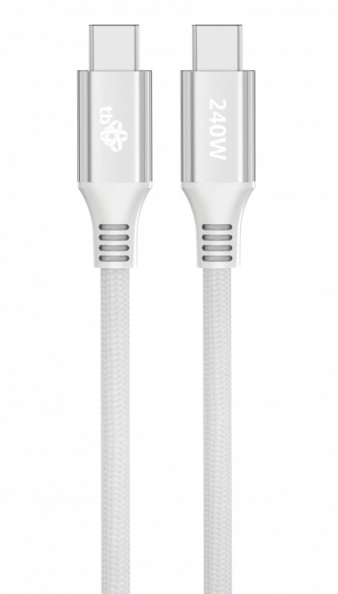 Cablu USB-C la USB-C 1m 240W alb