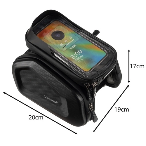 Geantă de bicicletă pentru telefon cu husă impermeabilă și parasolar