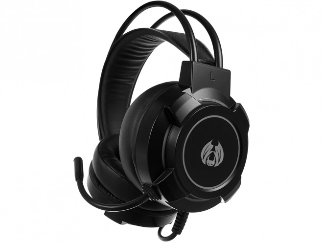 Căști gaming cu fir LED RGB cu microfon 5.1