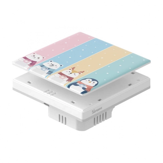 Capac decorativ pentru comutator tactil SONOFF Cartoon 4C