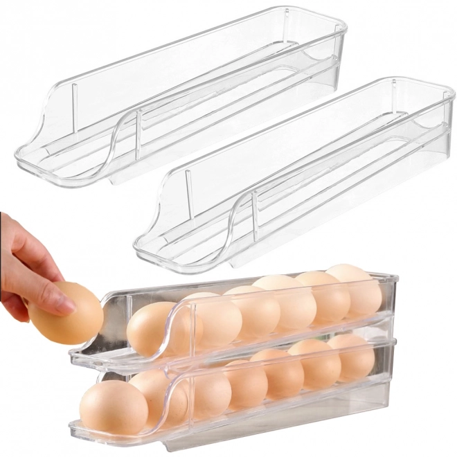 Organizator transparent pentru ouă