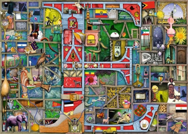 Puzzle alfabet minunat E & F Ravensburger 1000 piese