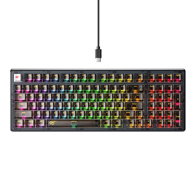 Design transparent, rgb și cablu detașabil