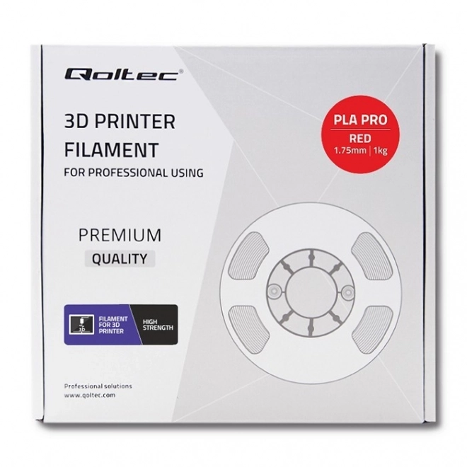 Filament profesional pentru imprimantă 3D PLA PRO 1.75mm roșu