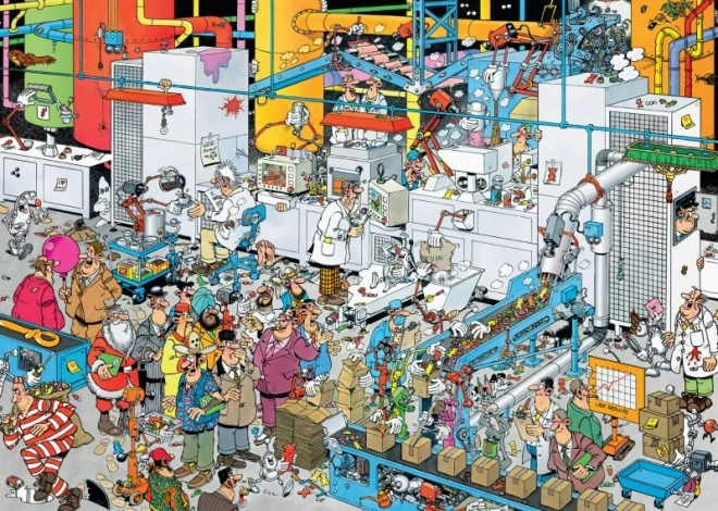 Puzzle fabrica de dulciuri 500 piese JUMBO