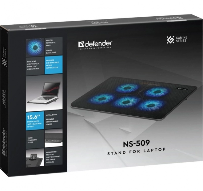 Suport de răcire metalic pentru laptopuri NS-509, 15.6"-17"
