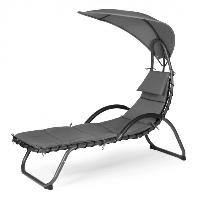 Şezlong de grădină cu cort mare oval ModernHome