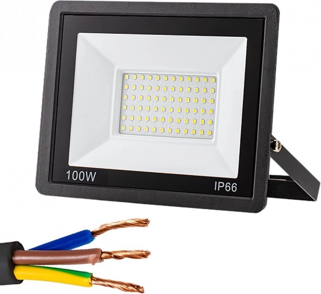 Reflector LED de exterior 100W 6000K IP66