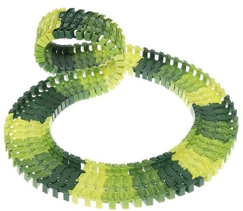 Șină flexibilă în 4 nuanțe de verde