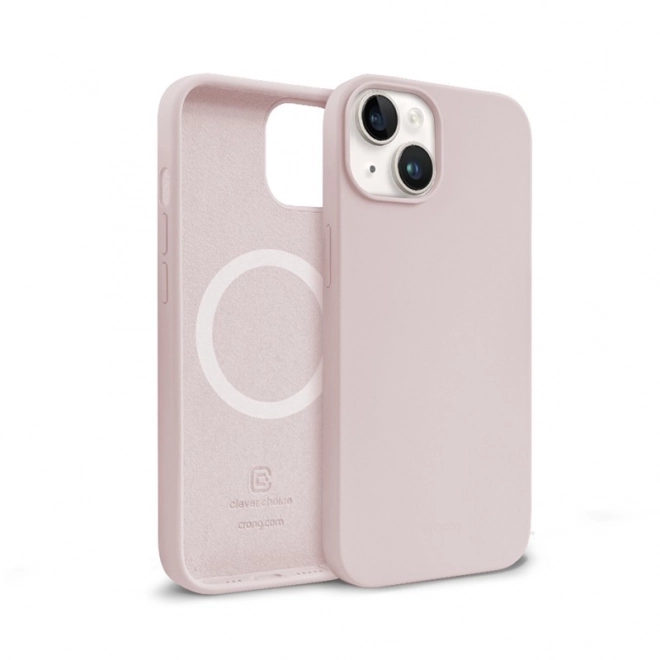 Husă Crong Magnetică Color Cover iPhone 14 / iPhone 13 Roz Piaskowy