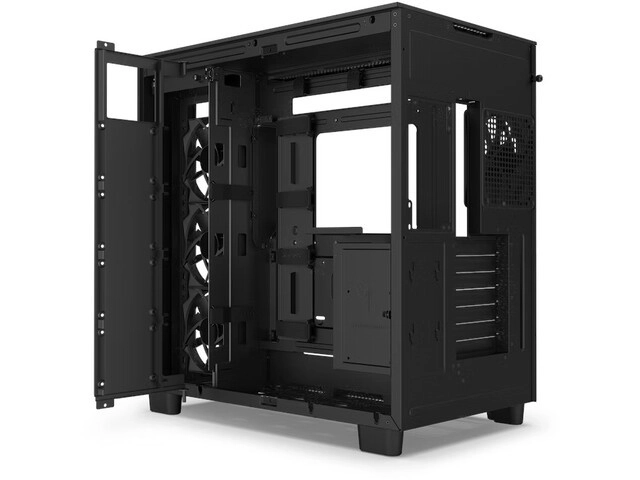 Carcasă NZXT H9 Flow cu fereastră negru