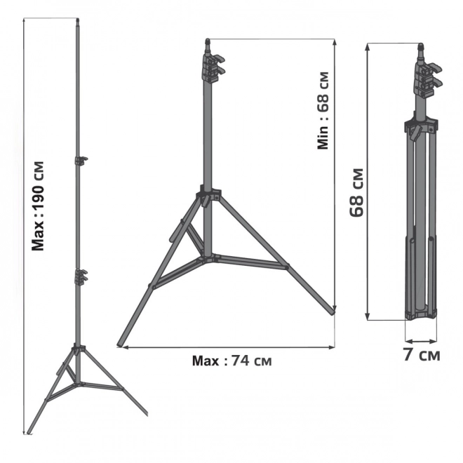 Stativ profesional pentru lampă inel LED 12 inci