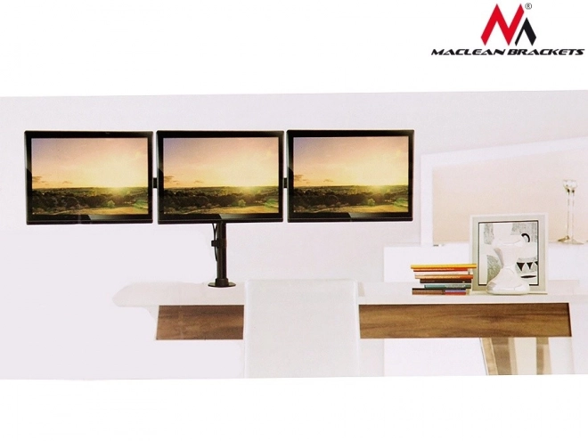 Suport birou pentru 3 monitoare LCD Maclean
