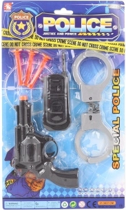 Set de poliție cu cătușe și accesorii pentru copii