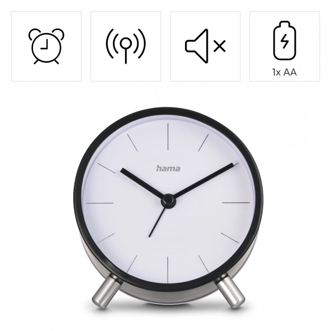 Ceas deșteptător elegant negru