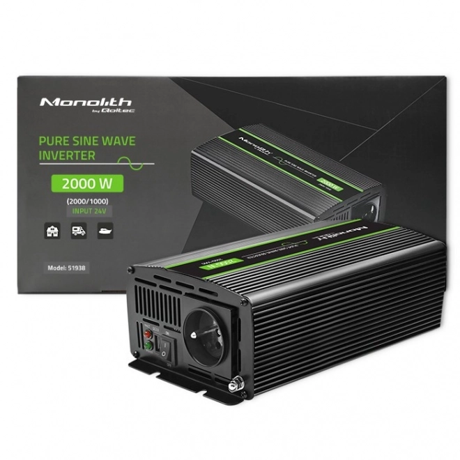 Convertor de tensiune Qoltec Ciptal Sinus 1000W