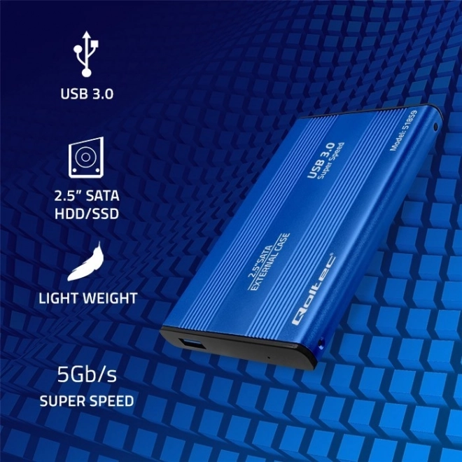 Carcasă externă pentru HDD/SSD 2.5" SATA3 USB 3.0 Albastru