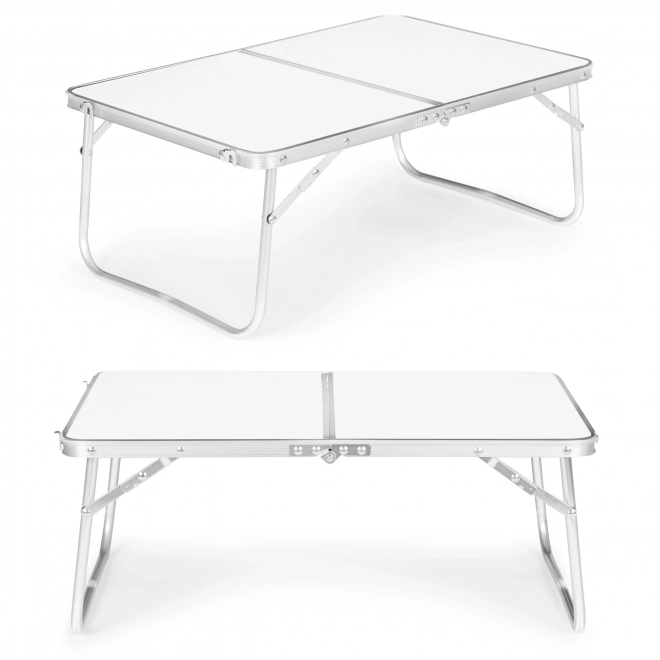 Măsuță turistică mică pliantă pentru picnic 60x40cm albă
