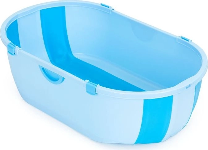 Cădiță pliabilă pentru copii cu dop de scurgere albastră ECOTOYS