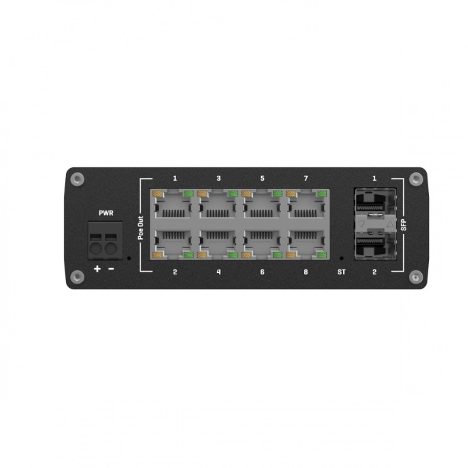 Comutator industrial gestionat TSW202 2xSFP 8xPoE+ L2/L3