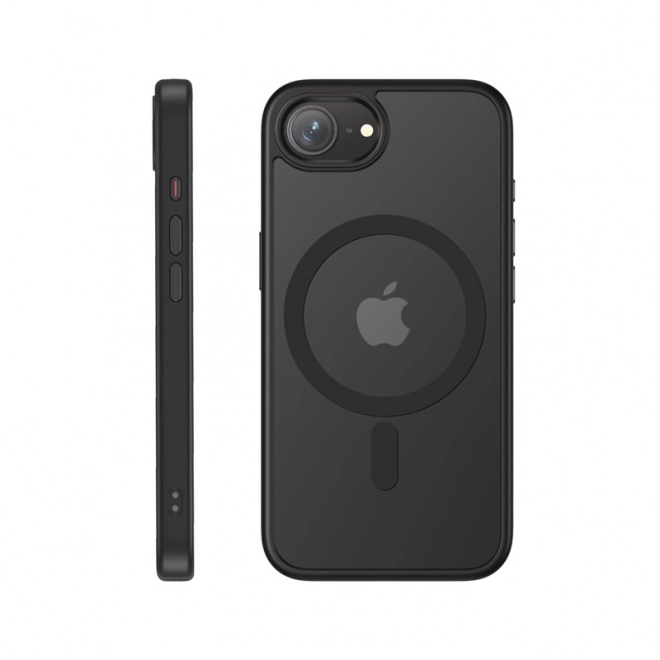 Husa Hybrid Frost Mag Cover pentru iPhone 16e MagSafe Negru