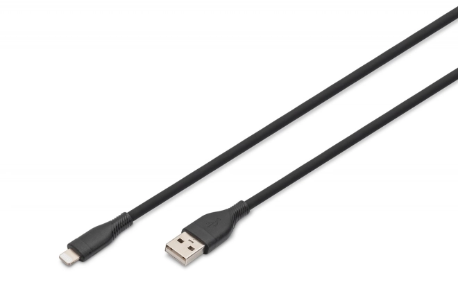 Cablu de încărcare rapidă USB-A la Lightning din silicon