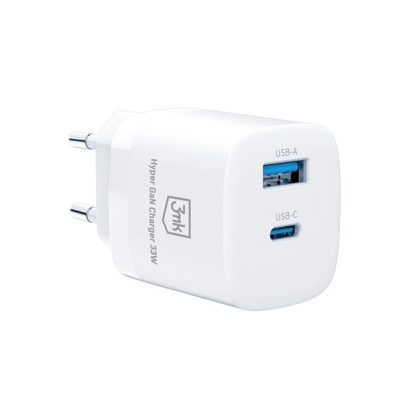 Încărcător de rețea 33W cu USB-C și USB-A GaN PD