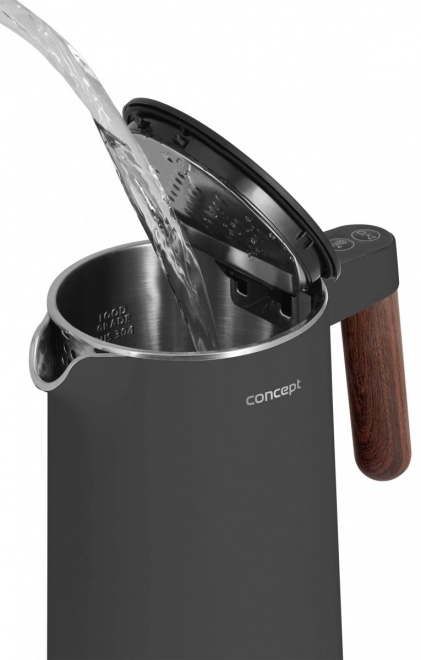 Cana electrica Norwood 1.5l, gri închis