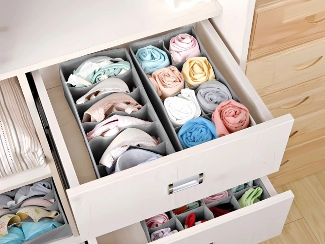 Set organizatoare sertare pentru lenjerie