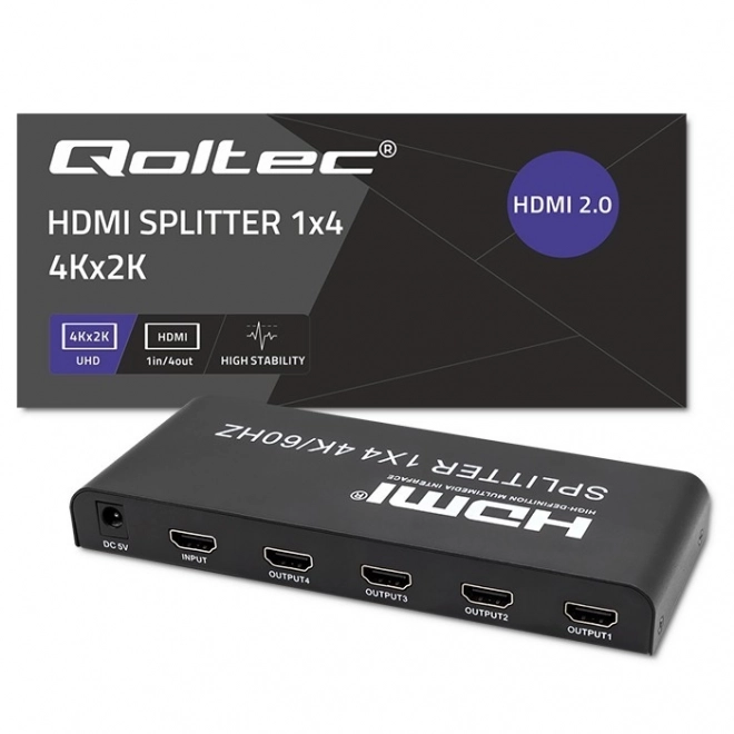 Splitter HDMI activ 4 porturi 4K